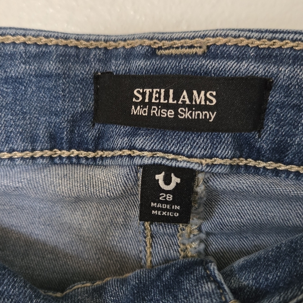 True Religion | Stellams Mid Rise Skinny Jeans Size 28 - Picture 8 of 10